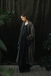 Mutedance 24 Spring/Summer Silk Elastic Waist Loose Pants MD-MD24SS13-SHENHE sepia PM114